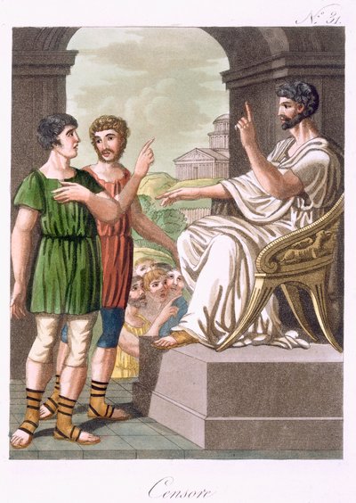 Un censore romano (illustrazione da 